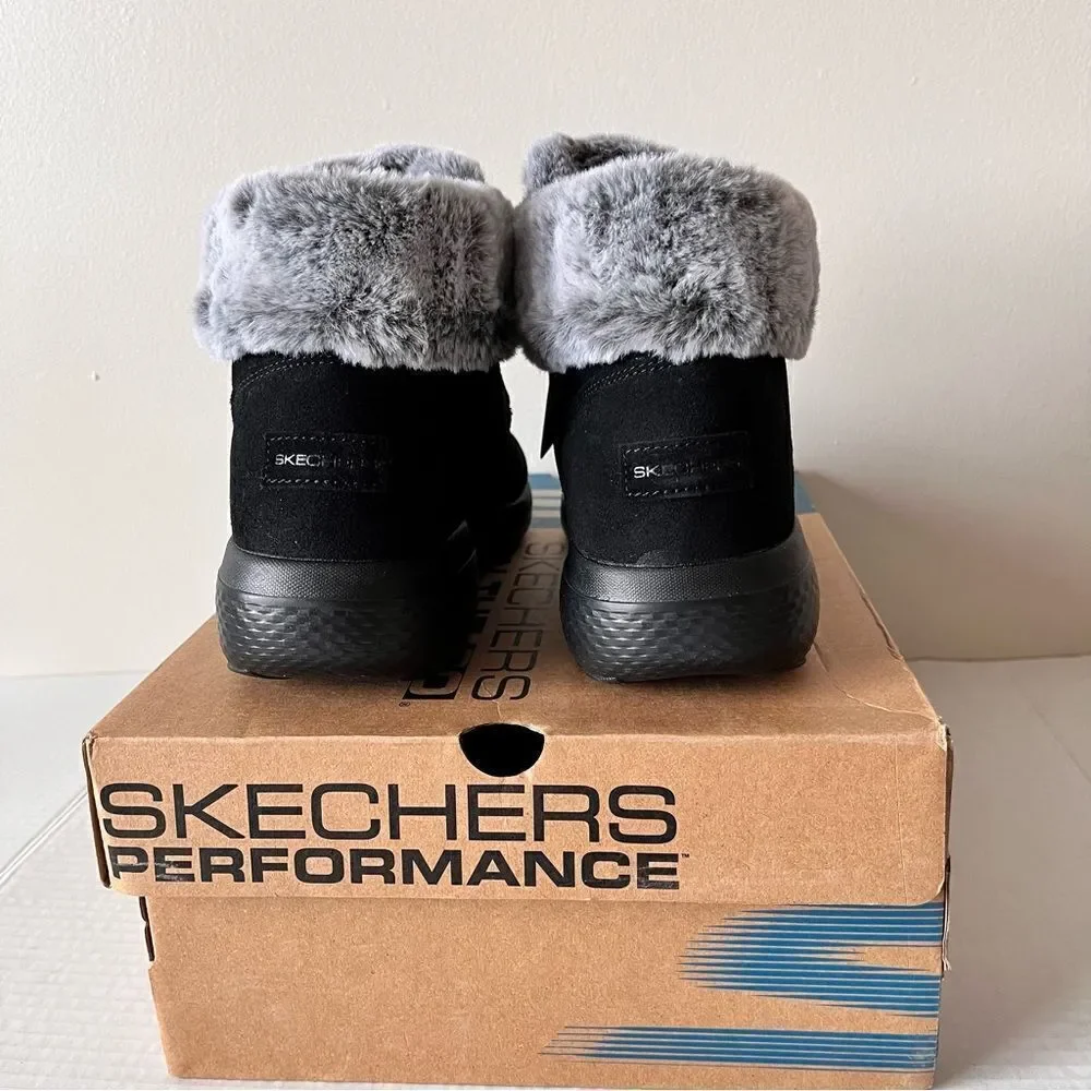 Skechers On-the-GO City 2 Winter Wishes Suede Ankle Boots